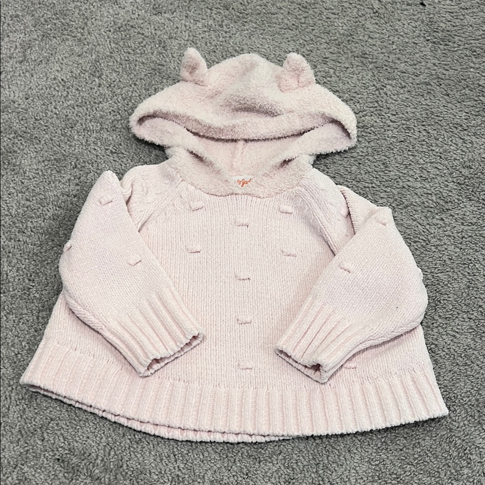Cat & Jack Light Pink Knit Baby Sweater